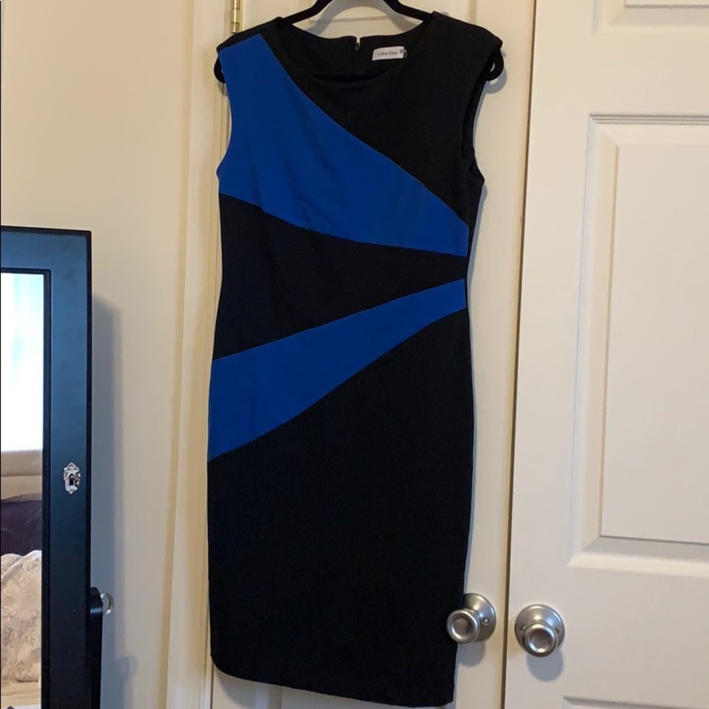 Blue Sunburst Dress
